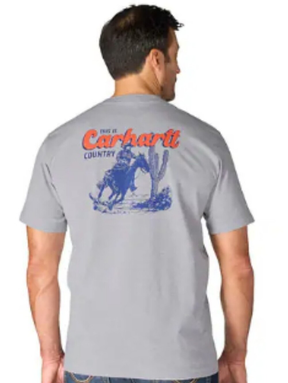 Carhartt Irvine Relaxed Fit Horse T-Shirt- Heather Grey